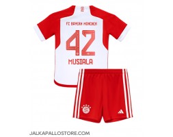 Bayern Munich Jamal Musiala #42 Kotipaita Lapsille 2023-24 Lyhythihainen (+ shortsit)